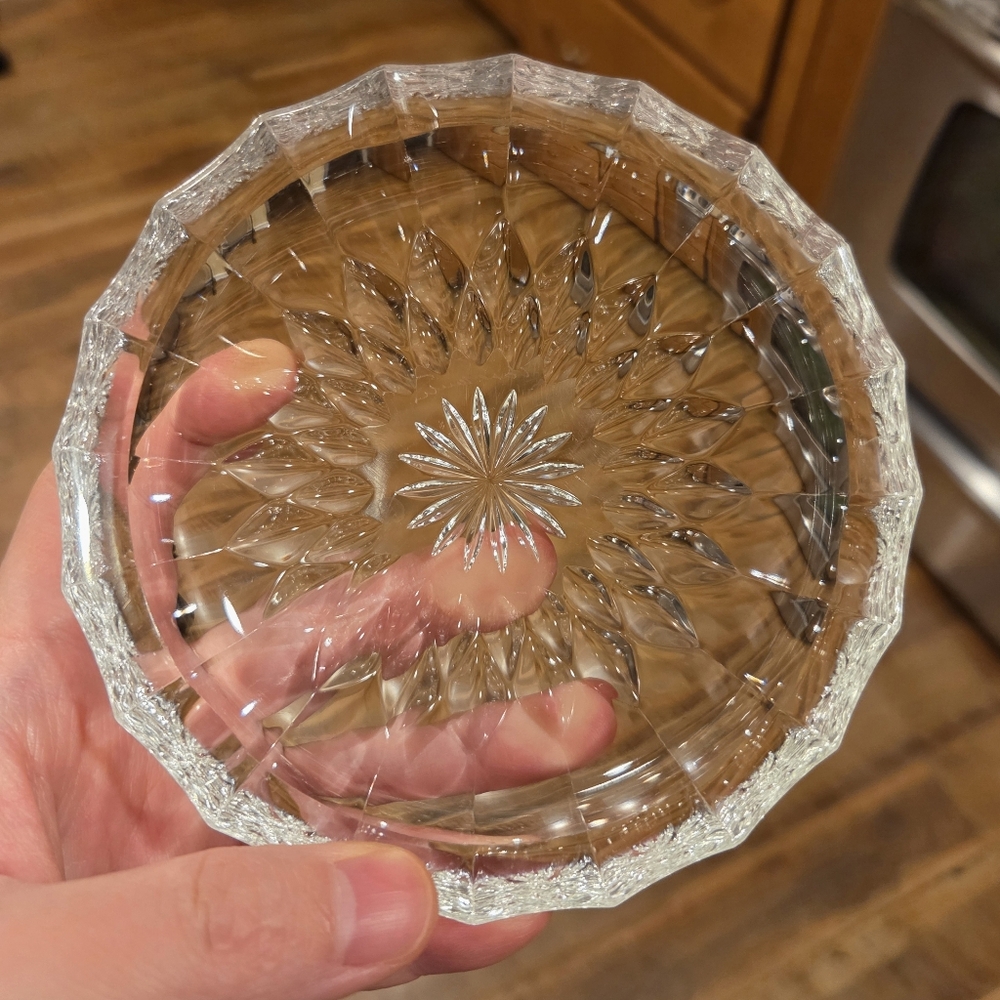 Val St. Lambert Imperial Cut Crystal 4 1/2-inch Trinket Dish